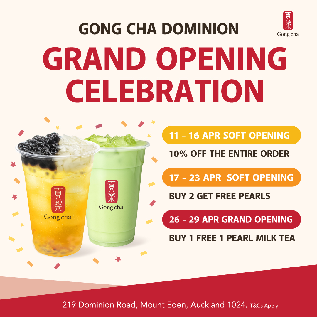 Gong Cha New Zealand Brewing Happiness