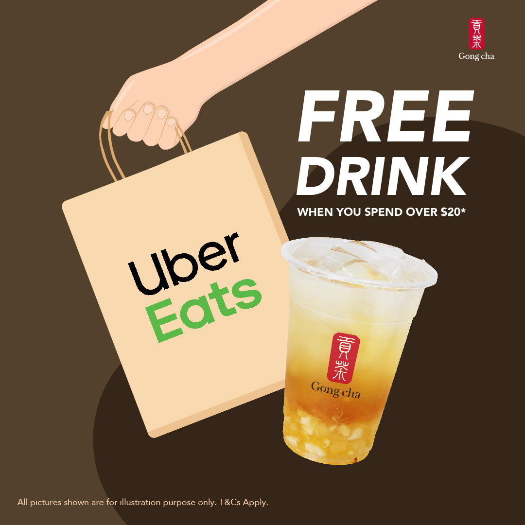 Free drink when ordering on UberEats